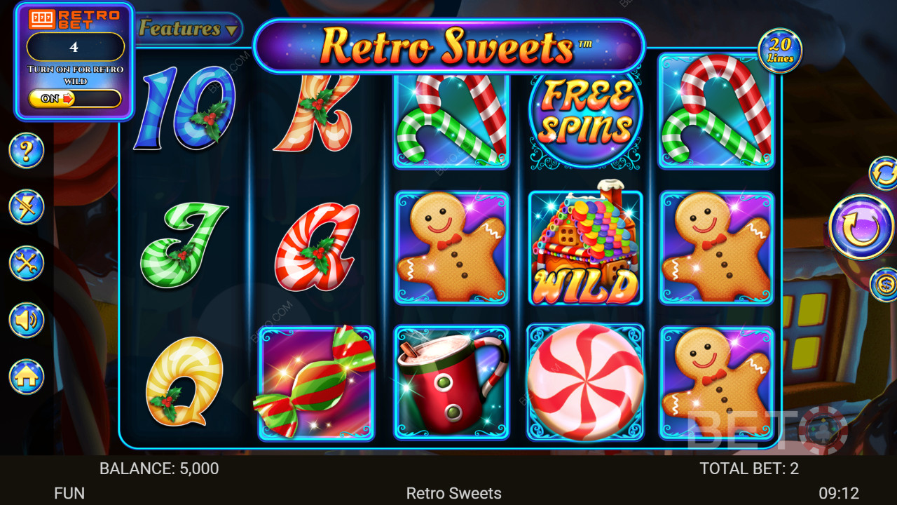 Retro Sweets Anmeldelse av BETO Slots