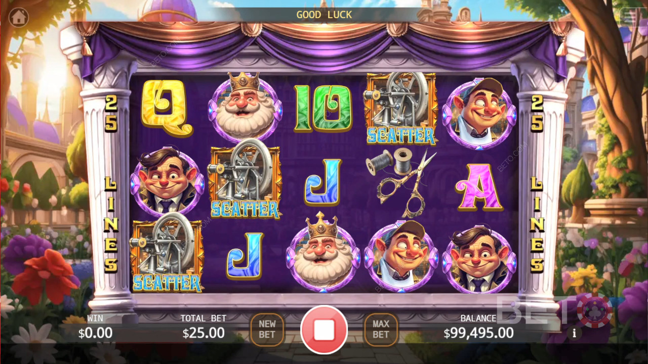 Keiserens nye klær Anmeldelse av BETO Slots