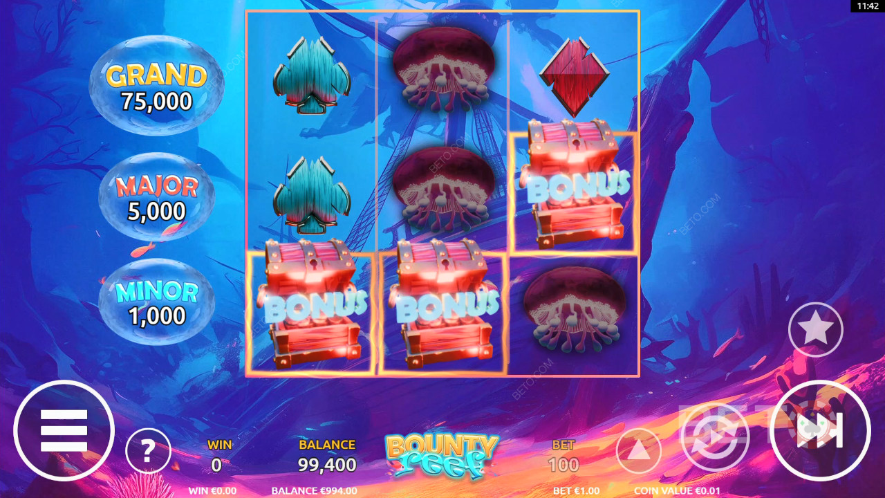 Bounty Reef Spill Gratis