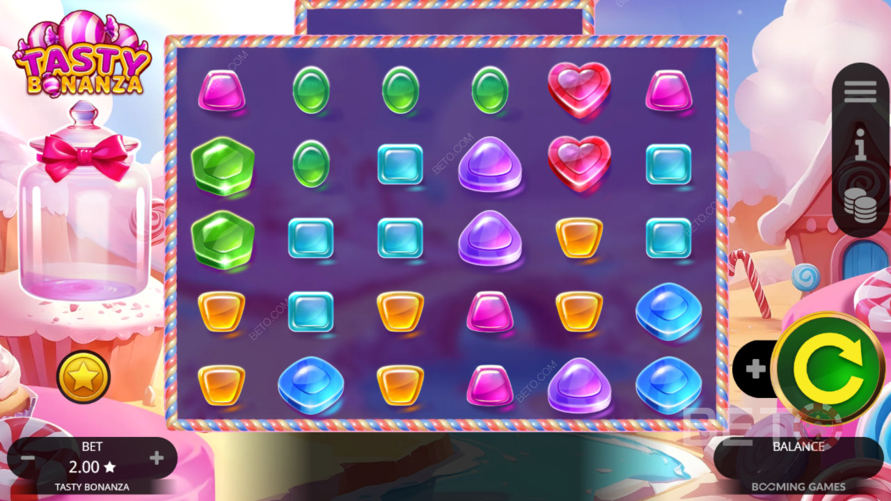 Bonusfunksjoner forklart i Tasty Bonanza av Booming Games