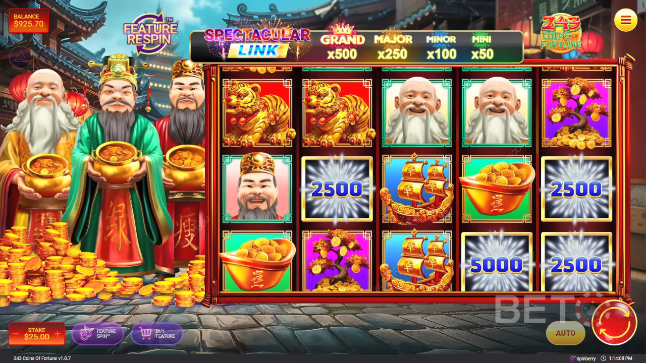 243 Coins of Fortune Anmeldelse av BETO Slots