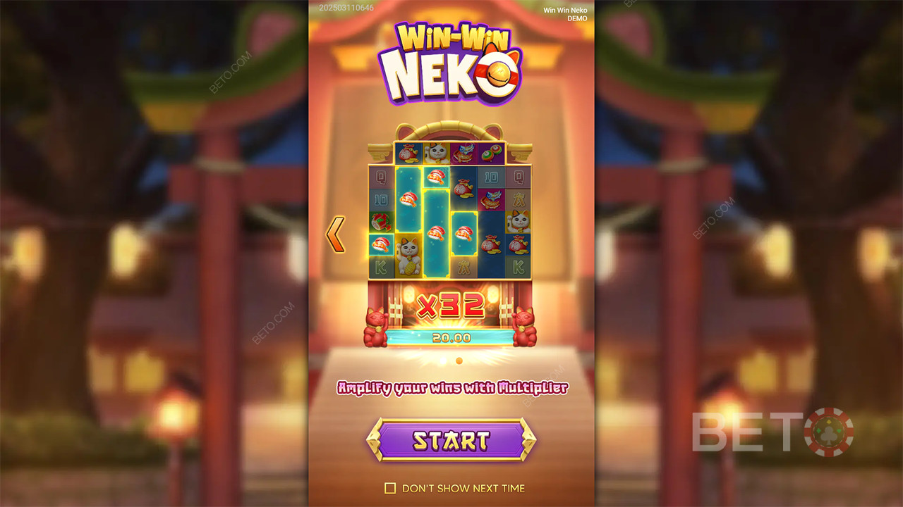 Vinn 5000 ganger innsatsen din i Win Win Neko Online Slot!