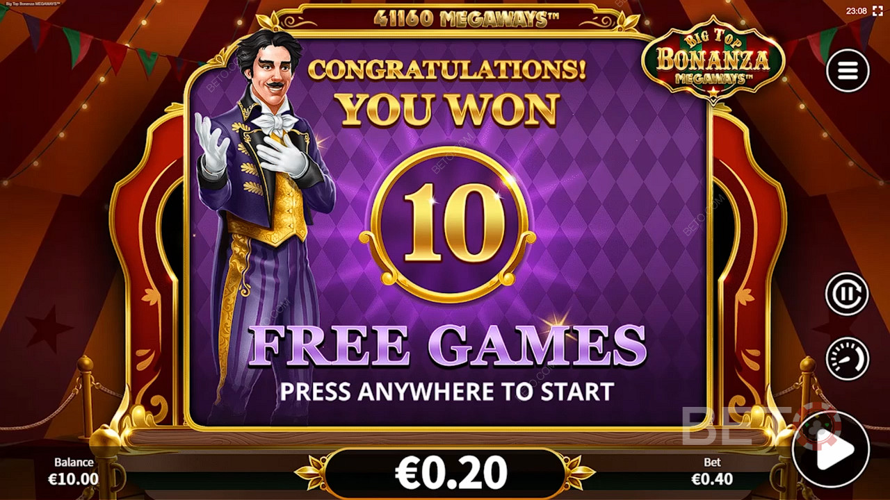 Ved å låse opp gratisspinn-runden får du opptil 16 gratisspinn og de beste bonusene i spillet.