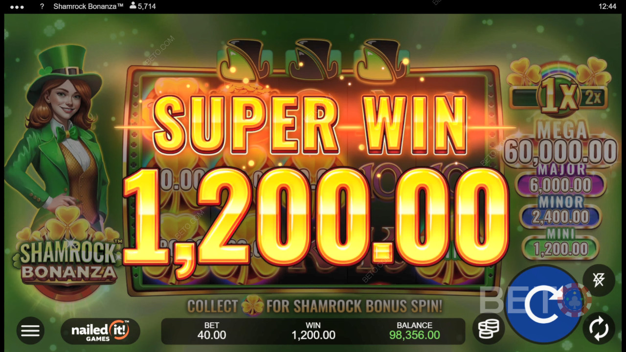 Bonusfunksjoner forklart i Shamrock Bonanza av Nailed It! Games
