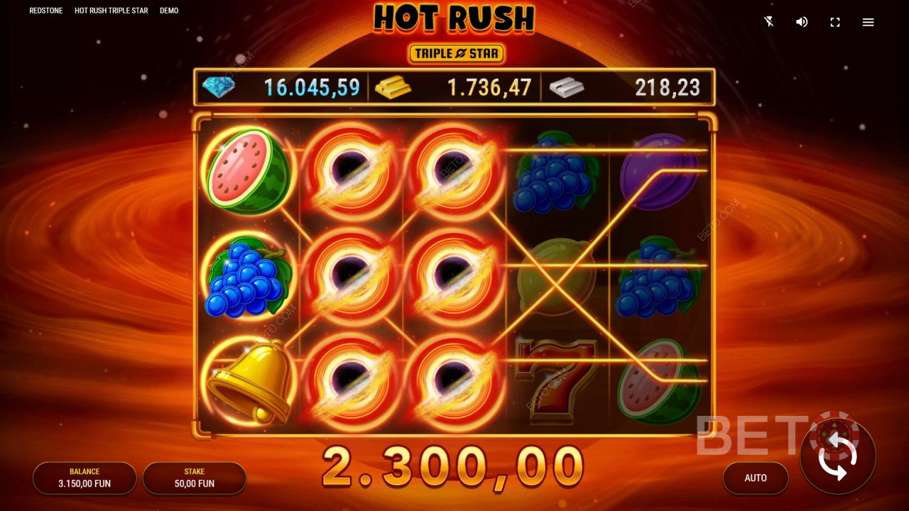 Hot Rush Triple Star Spill Gratis