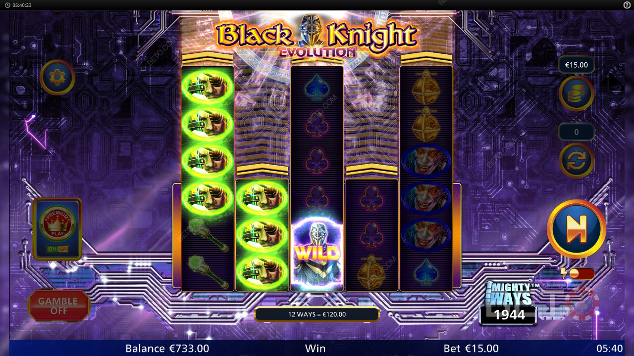 Black Knight Evolution Anmeldelse av BETO Slots
