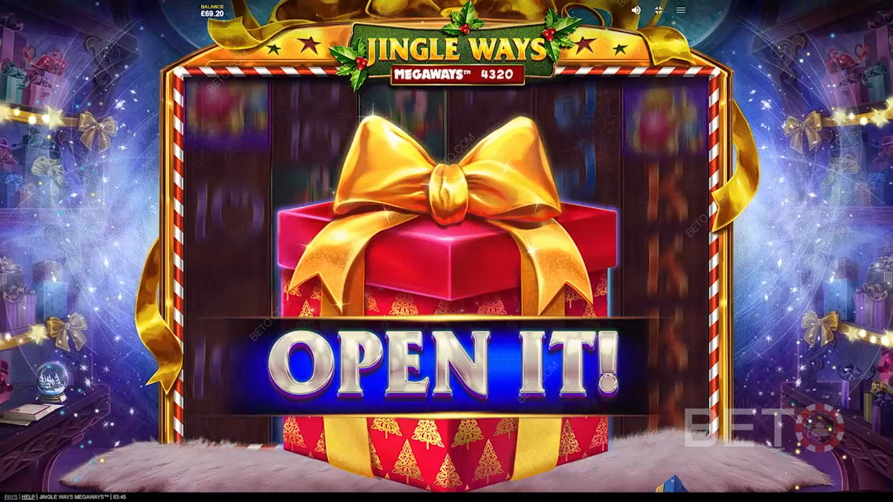 Åpne gaven for å avsløre kraftige funksjoner i Jingle Ways Megaways-sporet