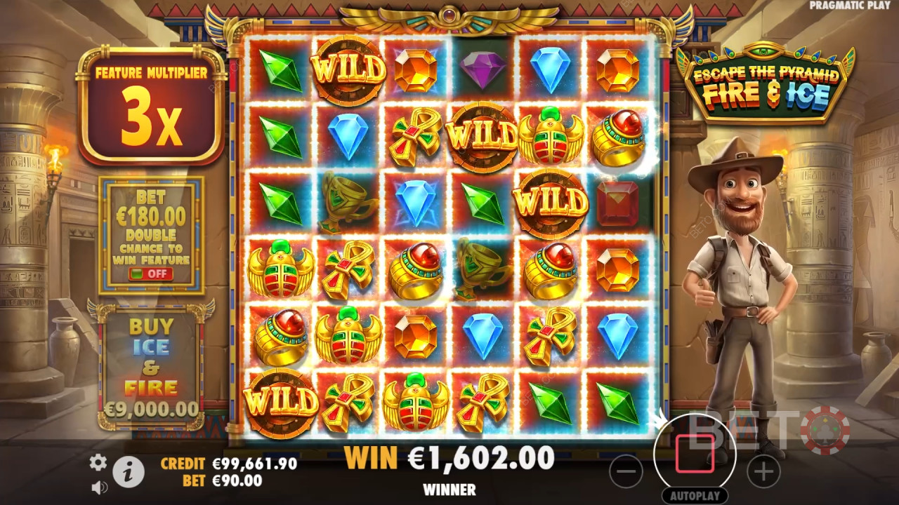 Escape the Pyramid Fire & Ice Anmeldelse av BETO Slots