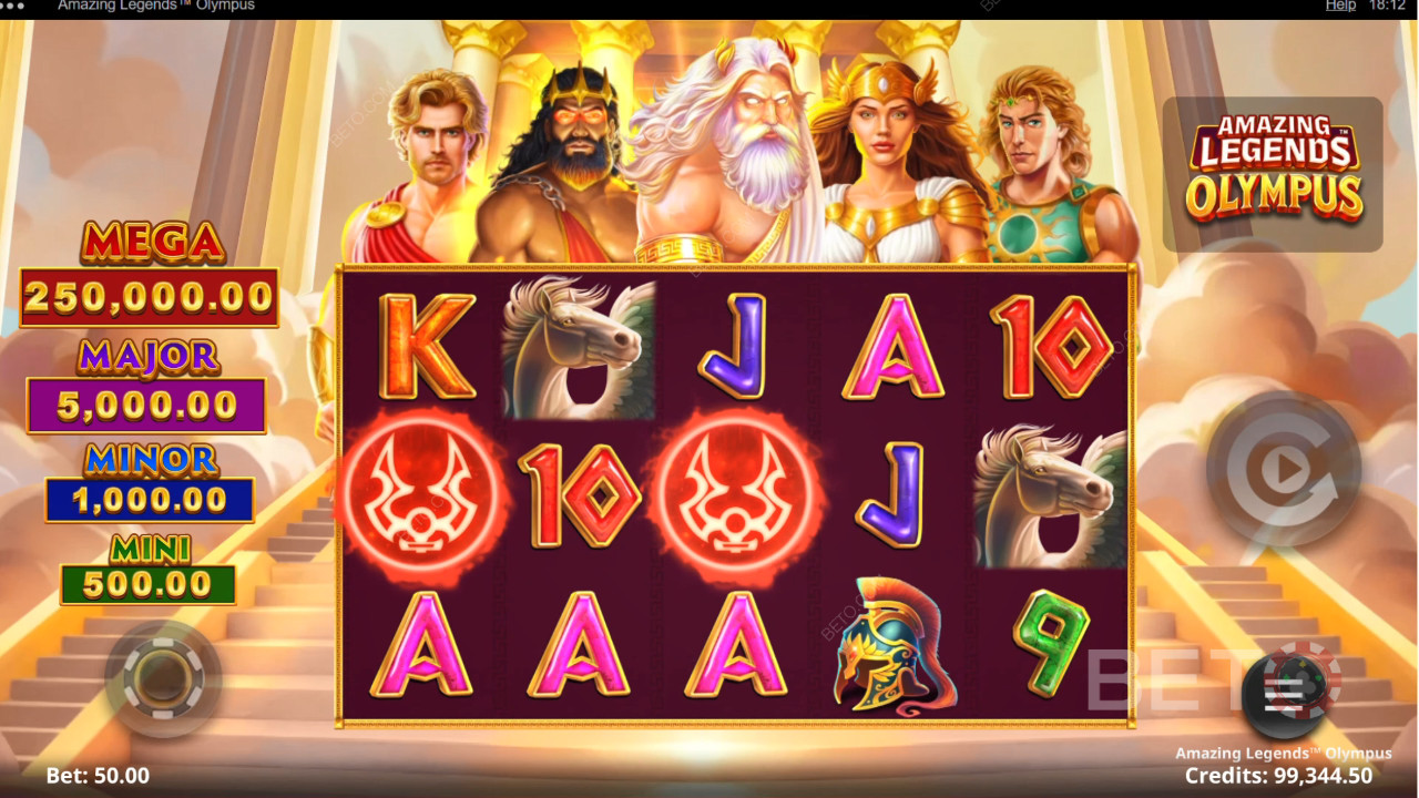 Amazing Legends Olympus Anmeldelse av BETO Slots