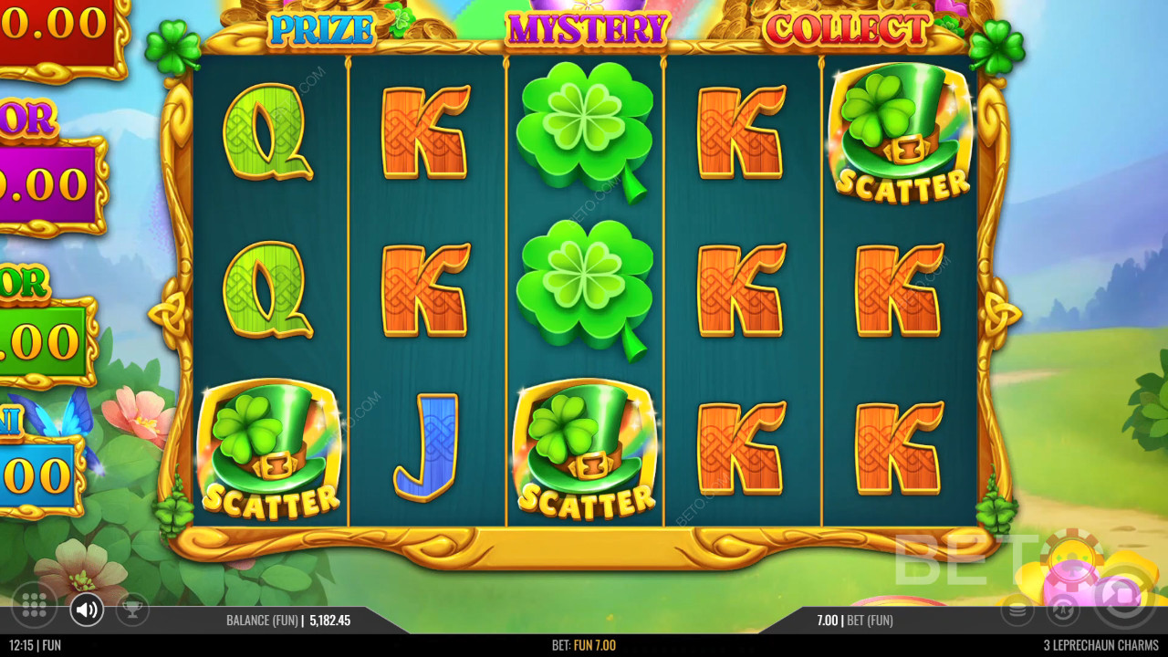 3 Leprechaun Charms Anmeldelse av BETO Slots