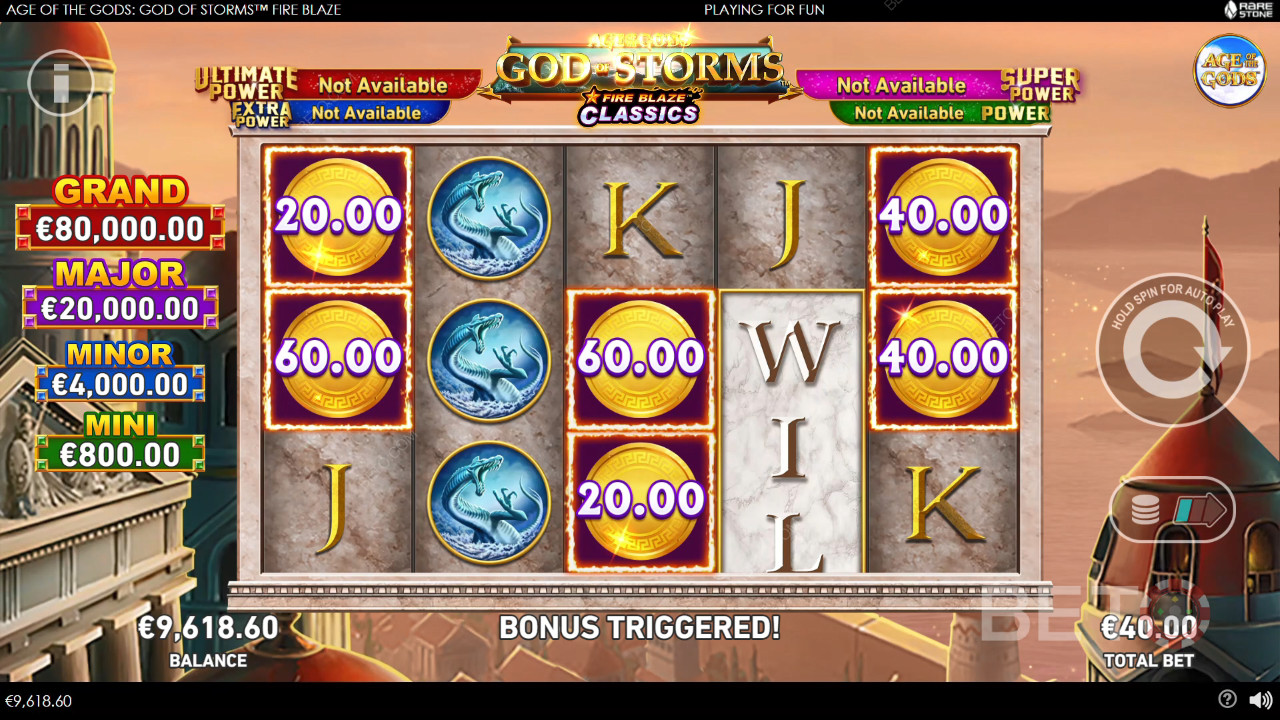 Age of the Gods: God of Storms Fire Blaze Spill Gratis