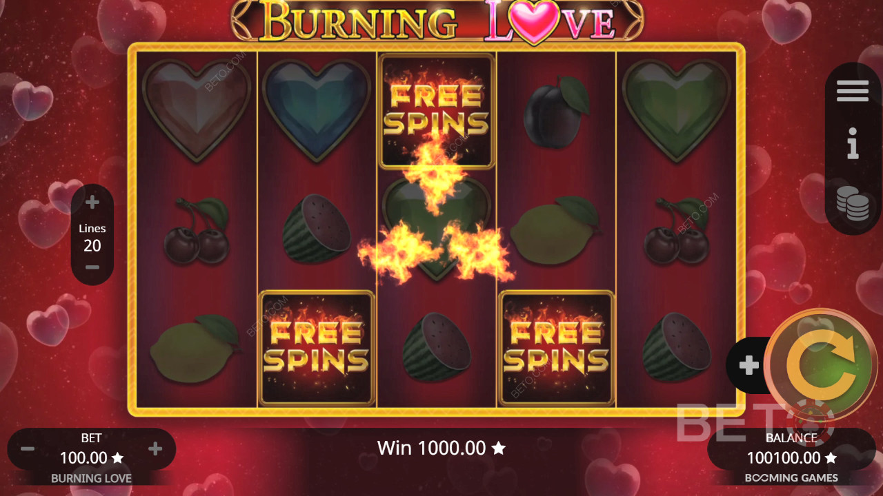 Burning Love Anmeldelse av BETO Slots