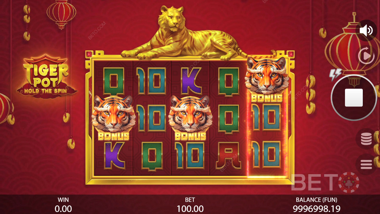 Tiger Pot: Hold The Spin Anmeldelse av BETO Slots