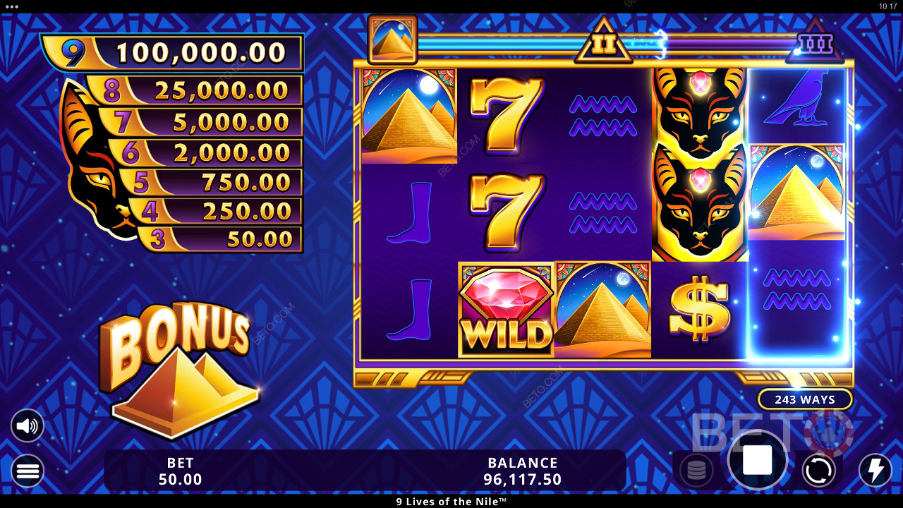 9 Lives of the Nile Spill Gratis