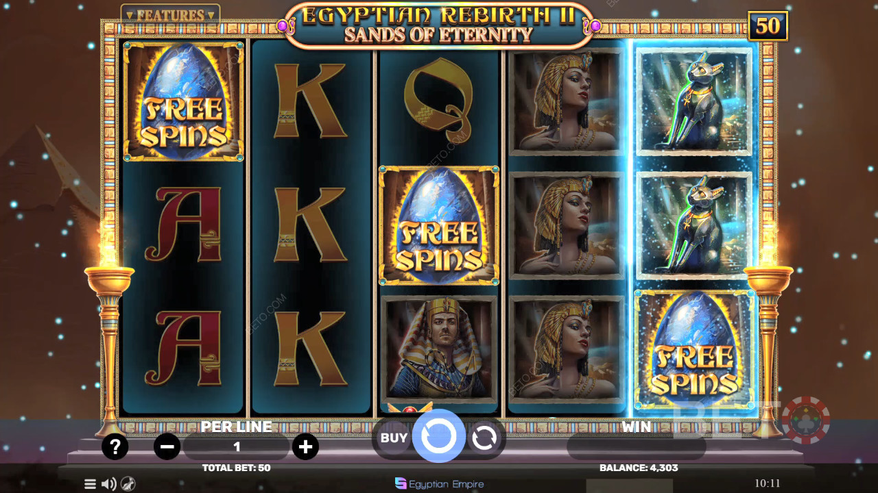 Egyptian Rebirth 2 - Sands of Eternity Anmeldelse av BETO Slots
