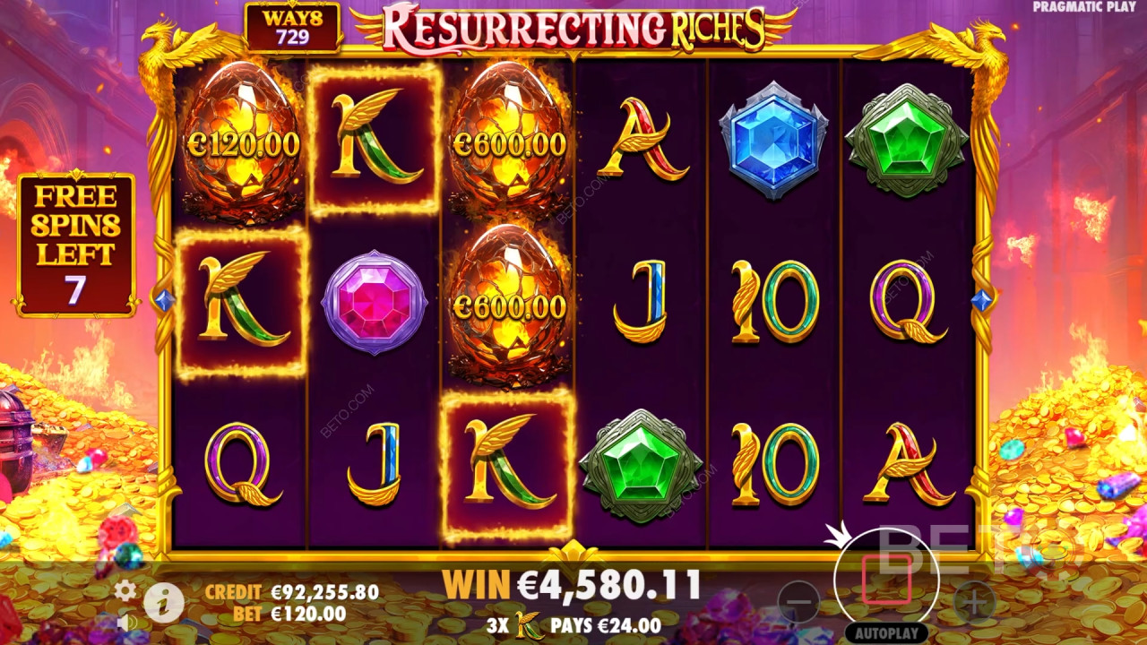 Bonusfunksjoner forklart i Resurrecting Riches av Pragmatic Play
