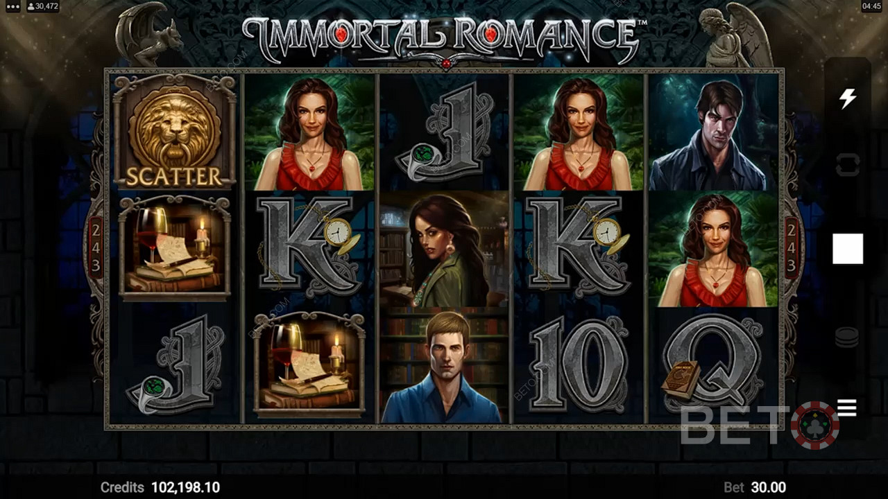 Nyt et klassisk tema og enestående funksjoner i spilleautomaten Immortal Romance