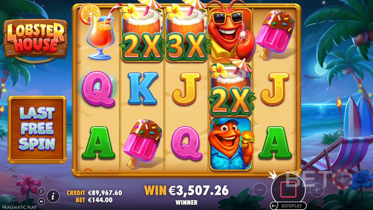 Bonusfunksjoner forklart i Lobster House av Pragmatic Play