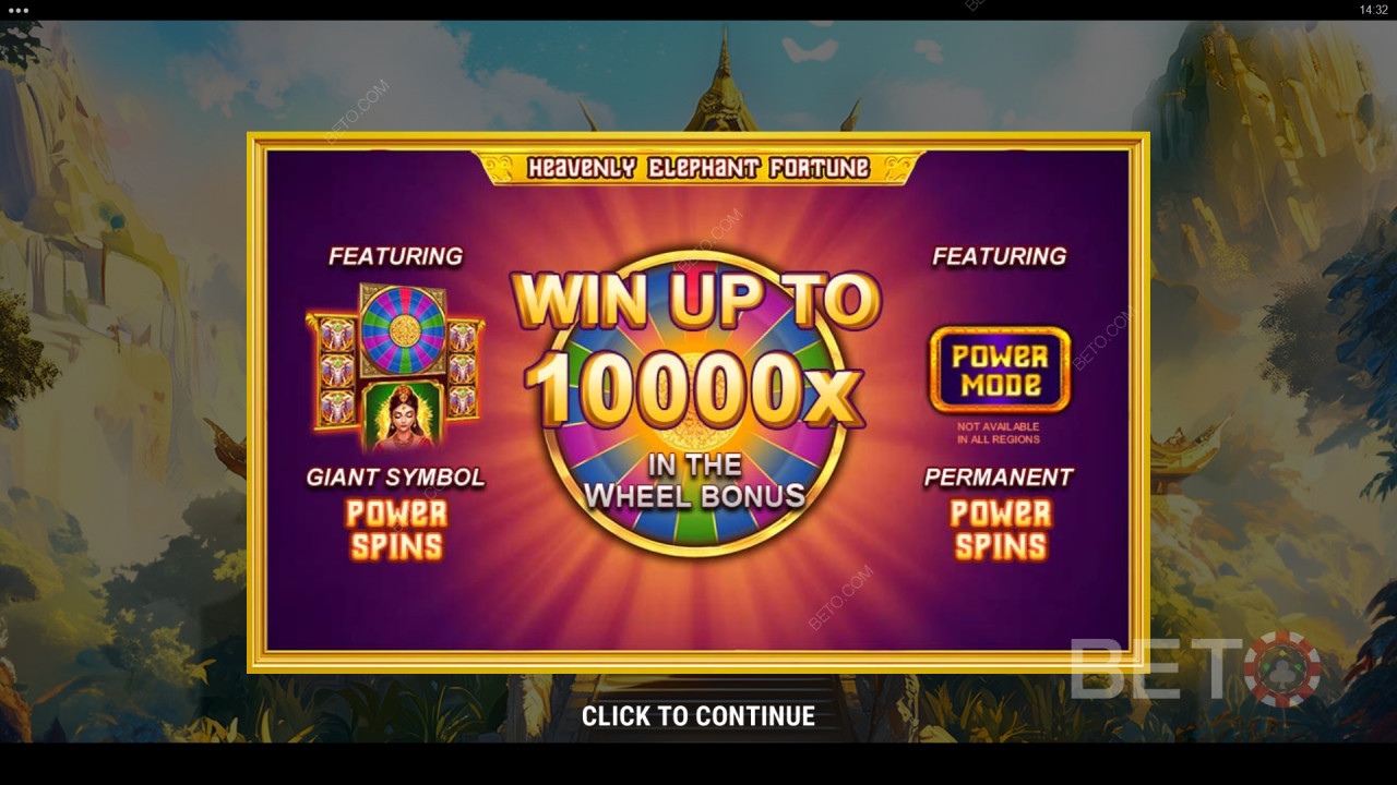Vinn 10 000 ganger innsatsen din i Heavenly Elephant Fortune Online Slot!