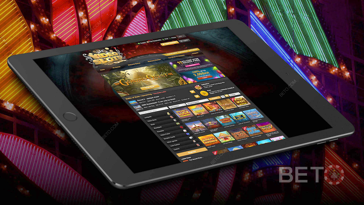 Mobile VideoSlot casino - nettbrett, smarttelefoner