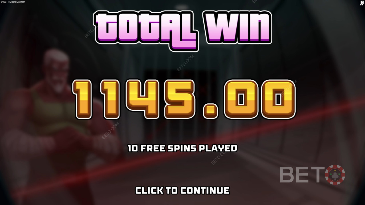 Vinn 15 000 ganger innsatsen din i Miami Mayhem spilleautomat på nett!