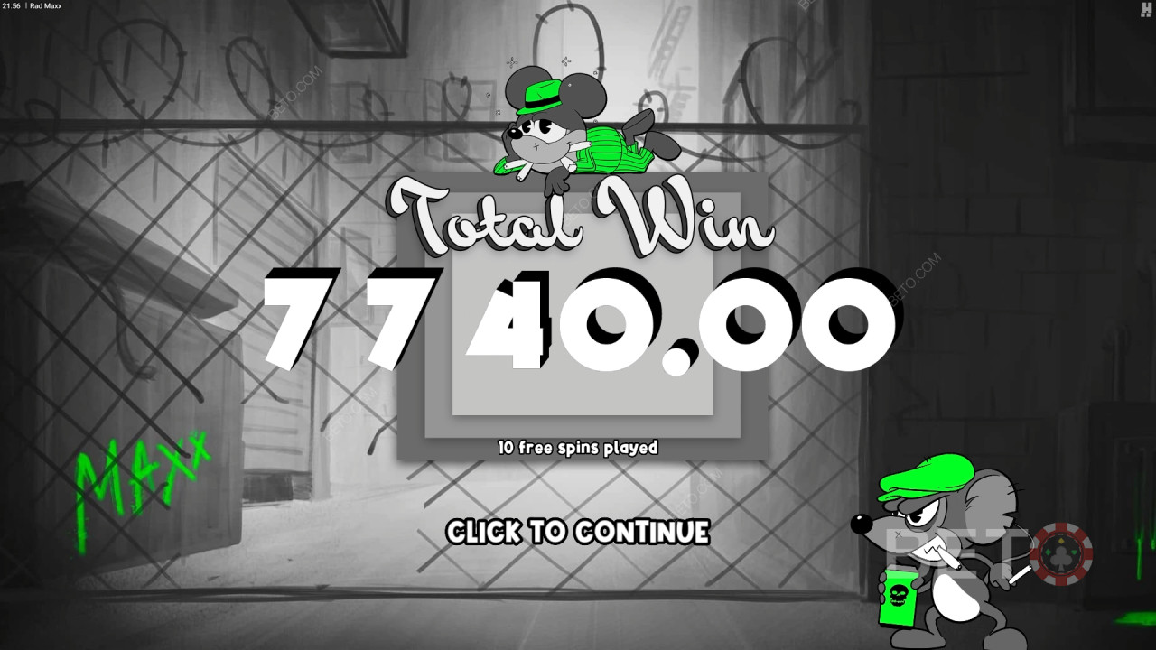 Vinn 12 500 ganger innsatsen din i Rad Maxx Online Slot!