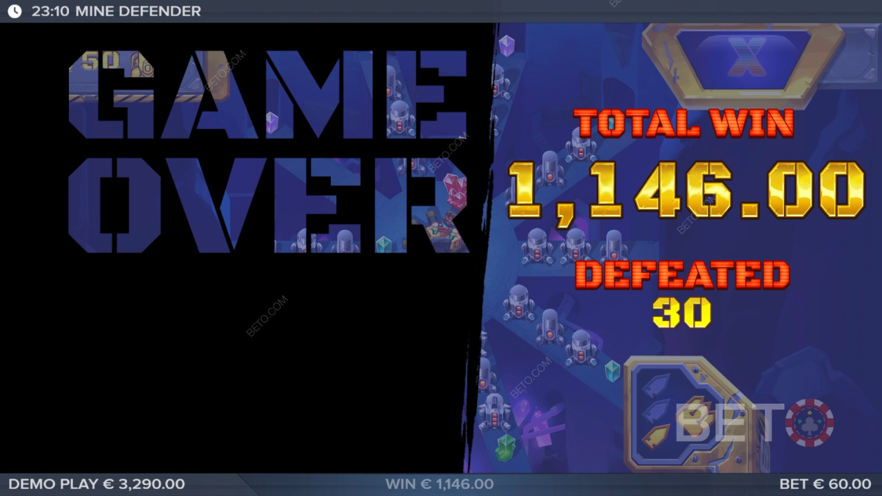 Bør du spille% slot_name% for Mine Defender?