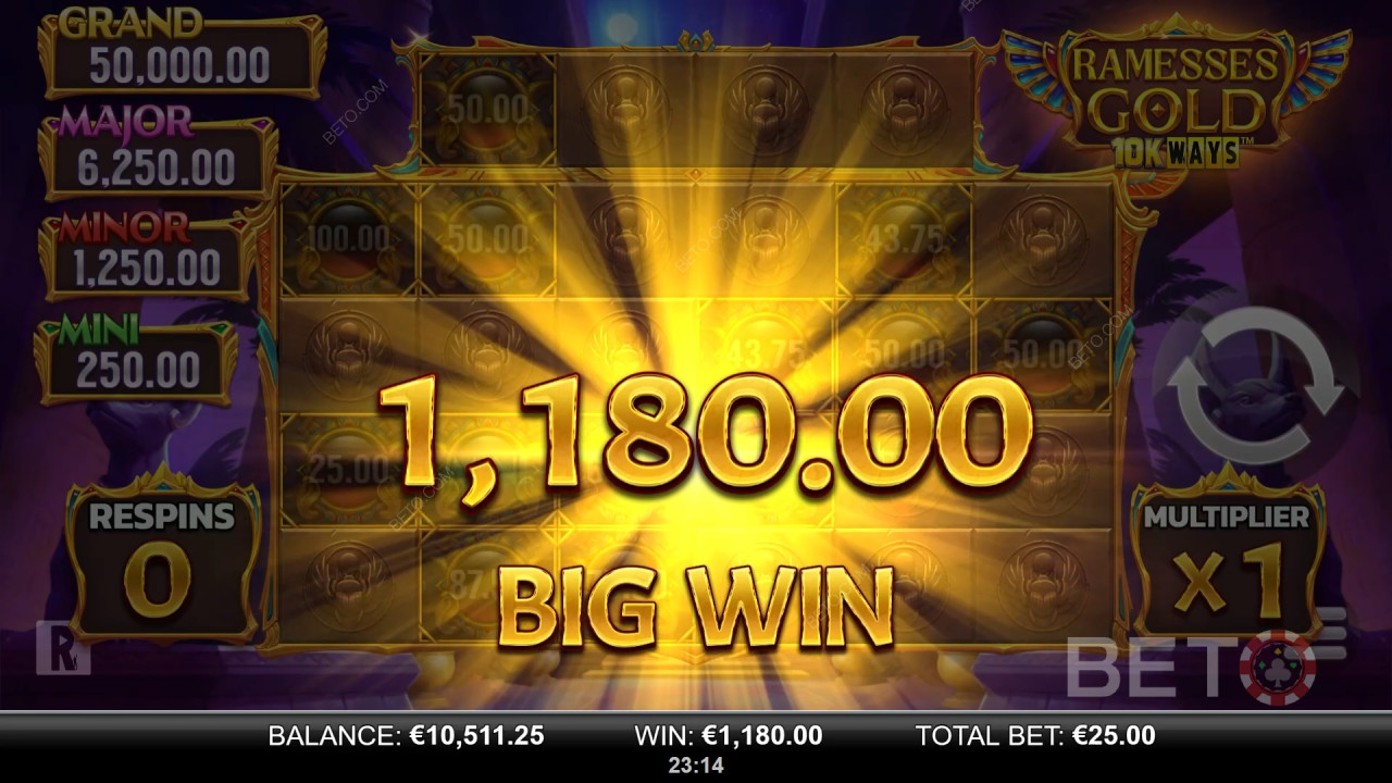 Bør du spille% slot_name% på Ramesses Gold 10K Ways?