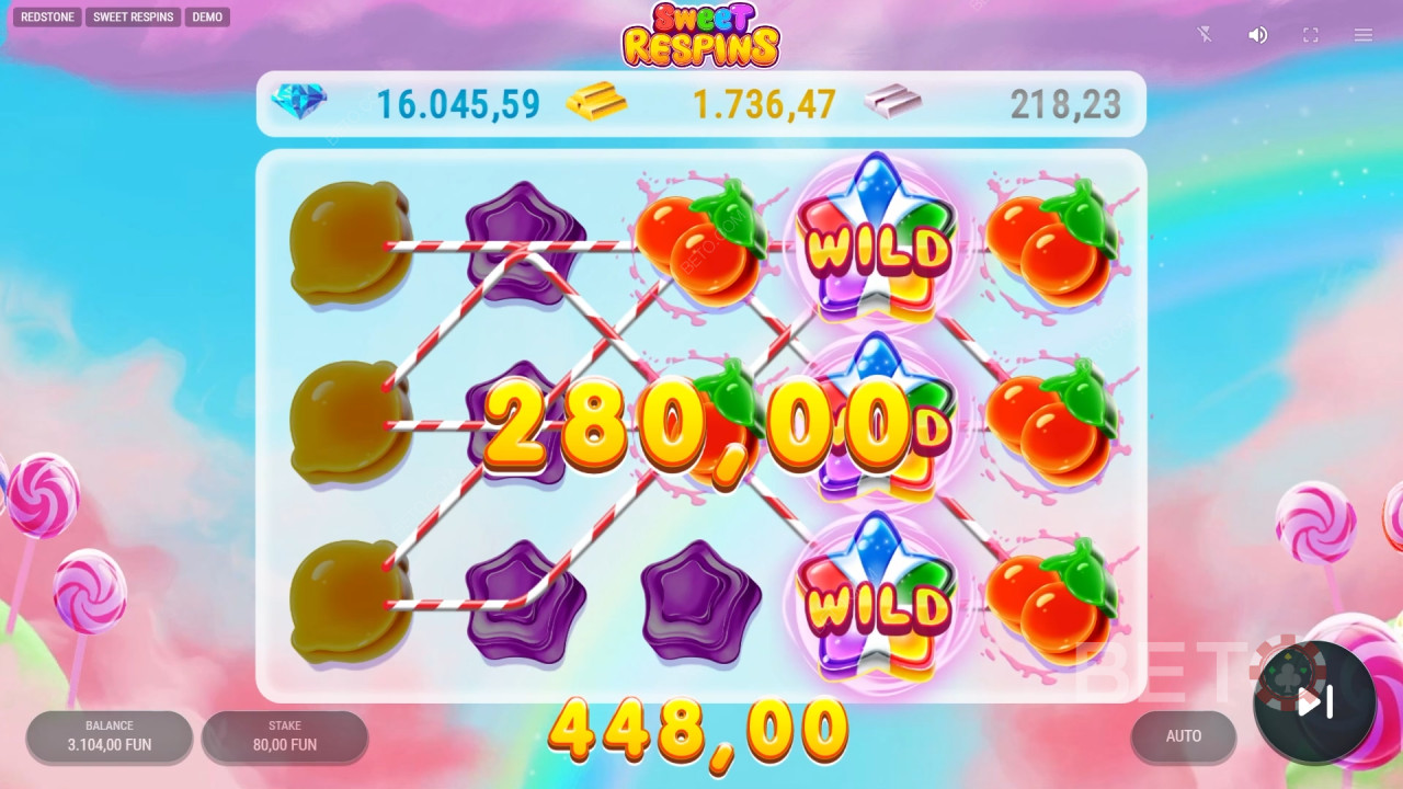 Bonusfunksjoner forklart i Sweet Respins av Redstone