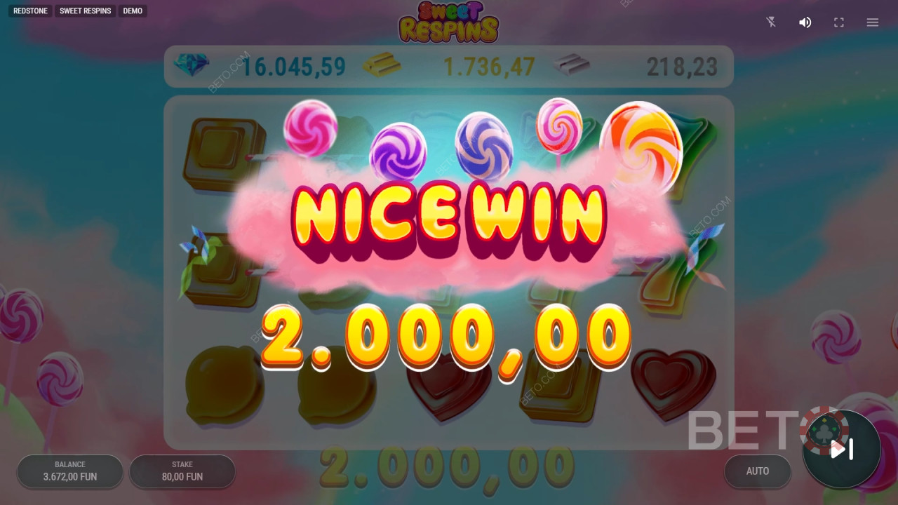 Sweet Respins Spill Gratis