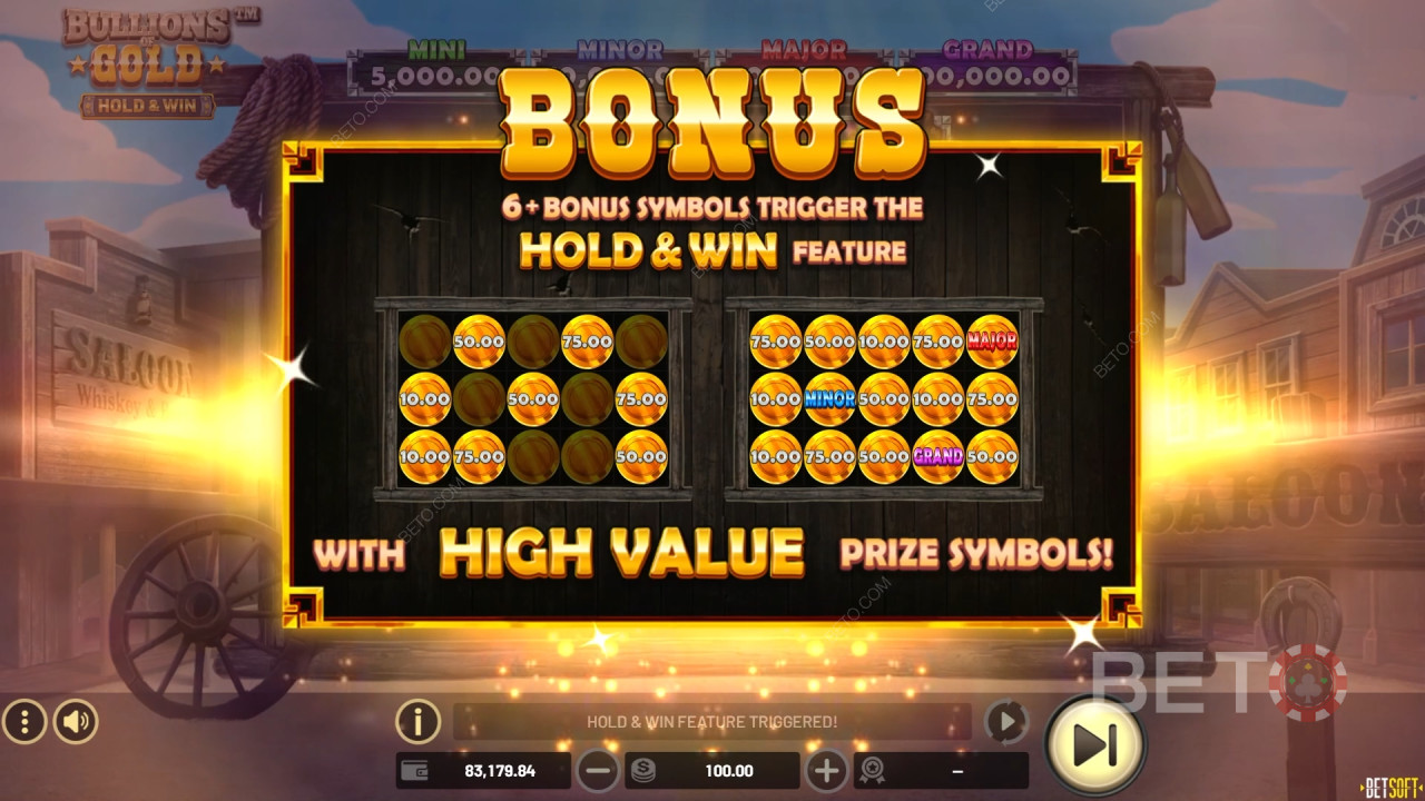 Bonusfunksjoner forklart i Bullions of Gold av Betsoft