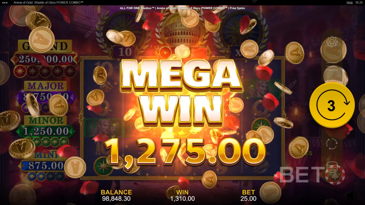 Arena of Gold: Shields of Glory Power Combo Spill Gratis