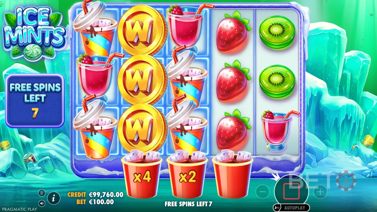 Bonusfunksjoner forklart i Ice Mints av Pragmatic Play