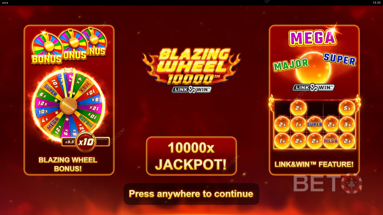 Bonusfunksjoner forklart i Blazing Wheel 10000 av Nailed It! Games