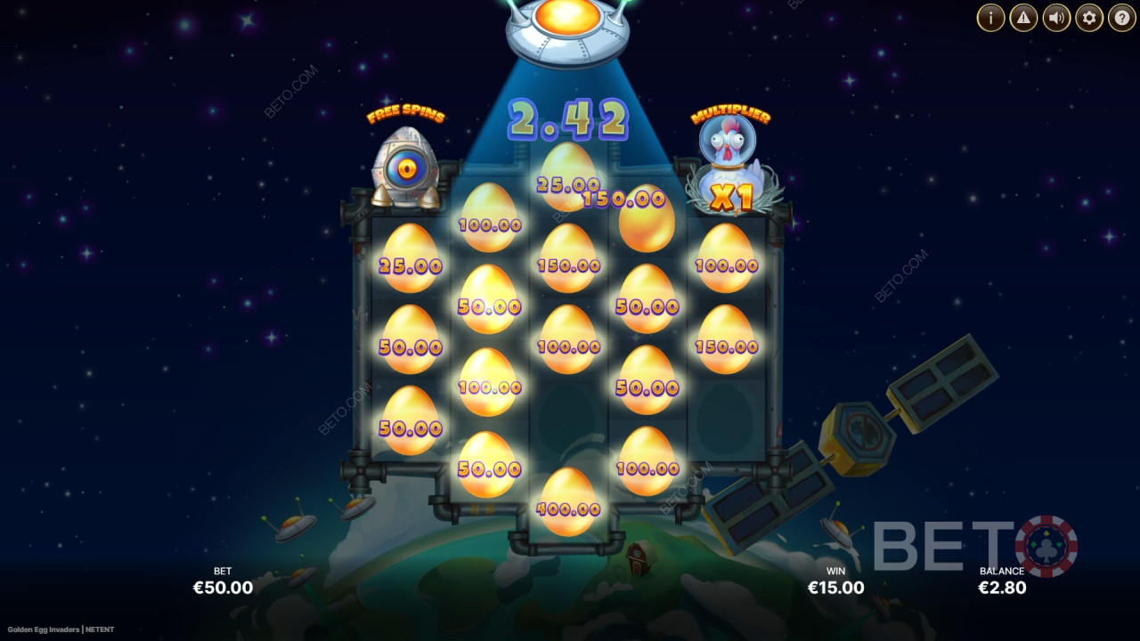 Golden Egg Invaders Spill Gratis