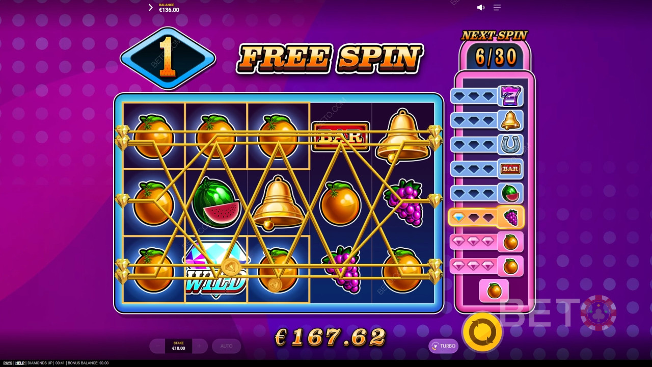 Diamonds Up Spill Gratis