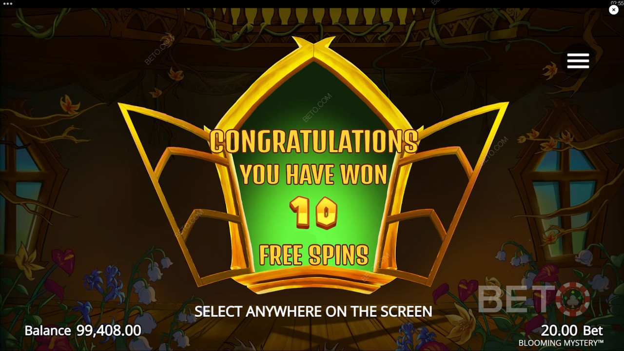 Vinn 12 500 ganger innsatsen din i Blooming Mystery Online Slot!