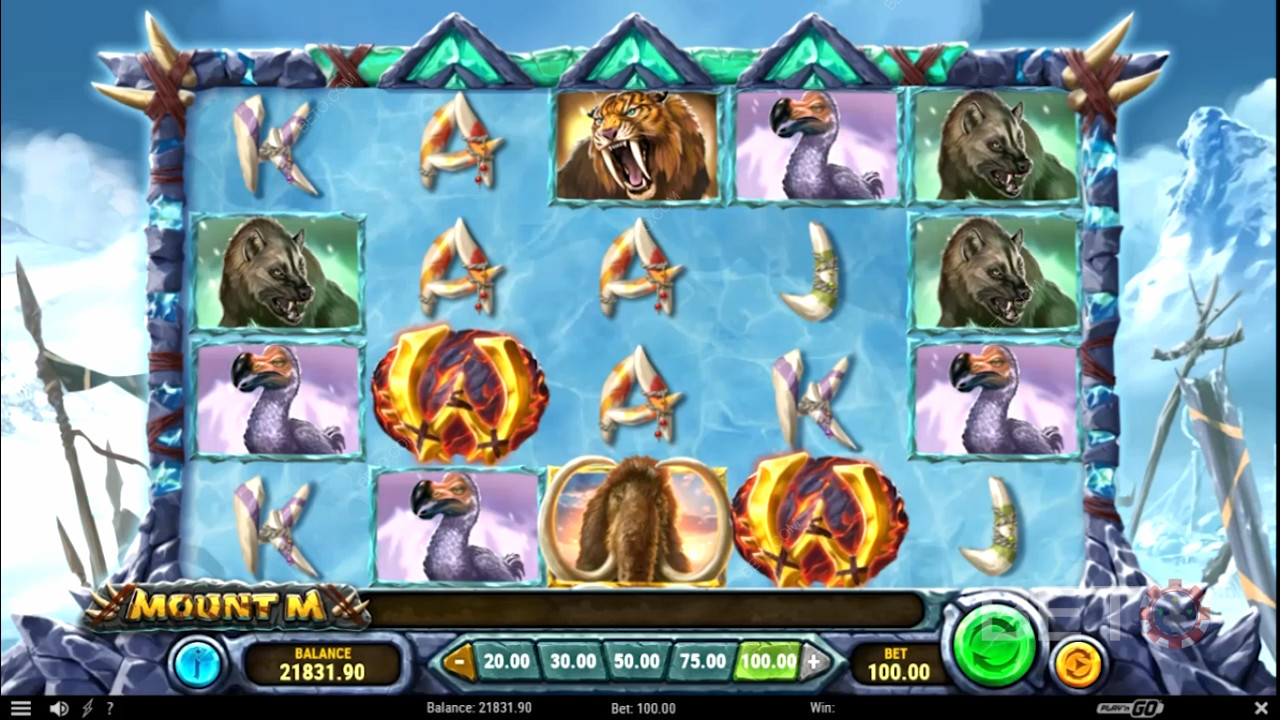 Wild-symbolene er nøkkelen til store gevinster i Mount M-spilleautomaten