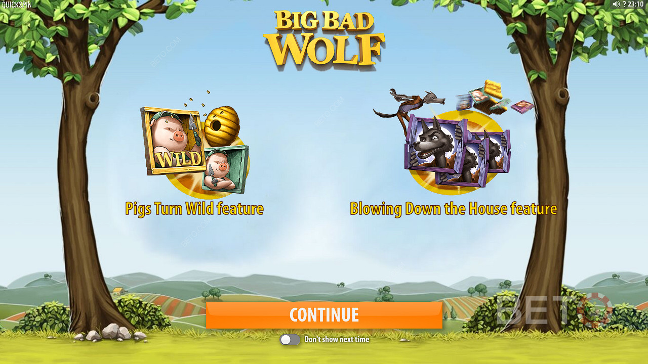Nyt unike og spennende funksjoner i Big Bad Wolf-spilleautomaten