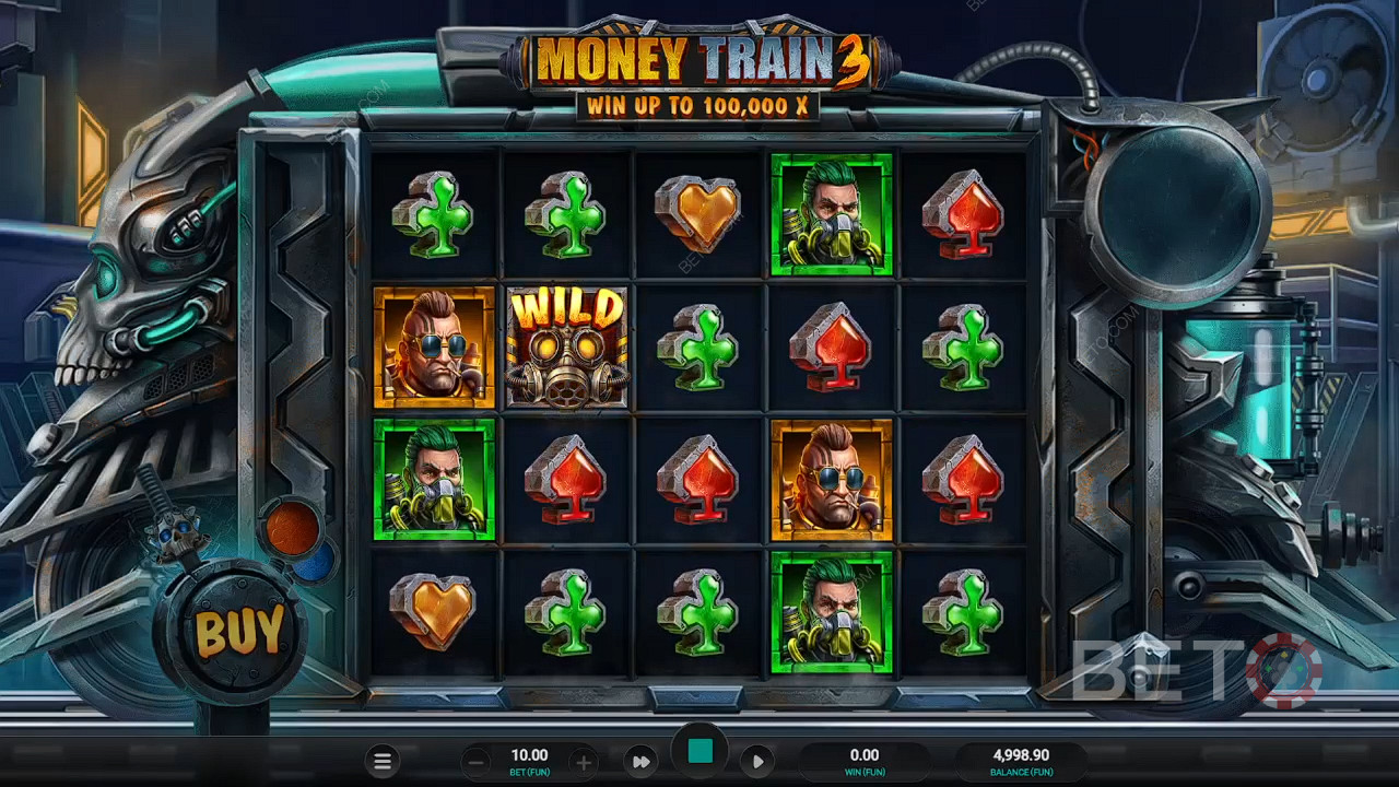 Hopp på pengetoget og vinn stort i Money Train 3 online spilleautomat