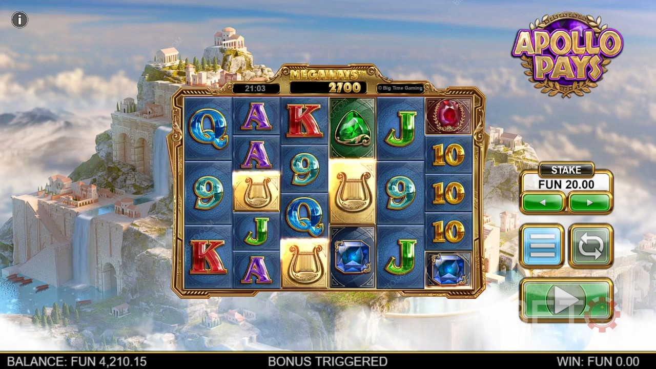 Apollo Pays Megaways Anmeldelse av BETO Slots