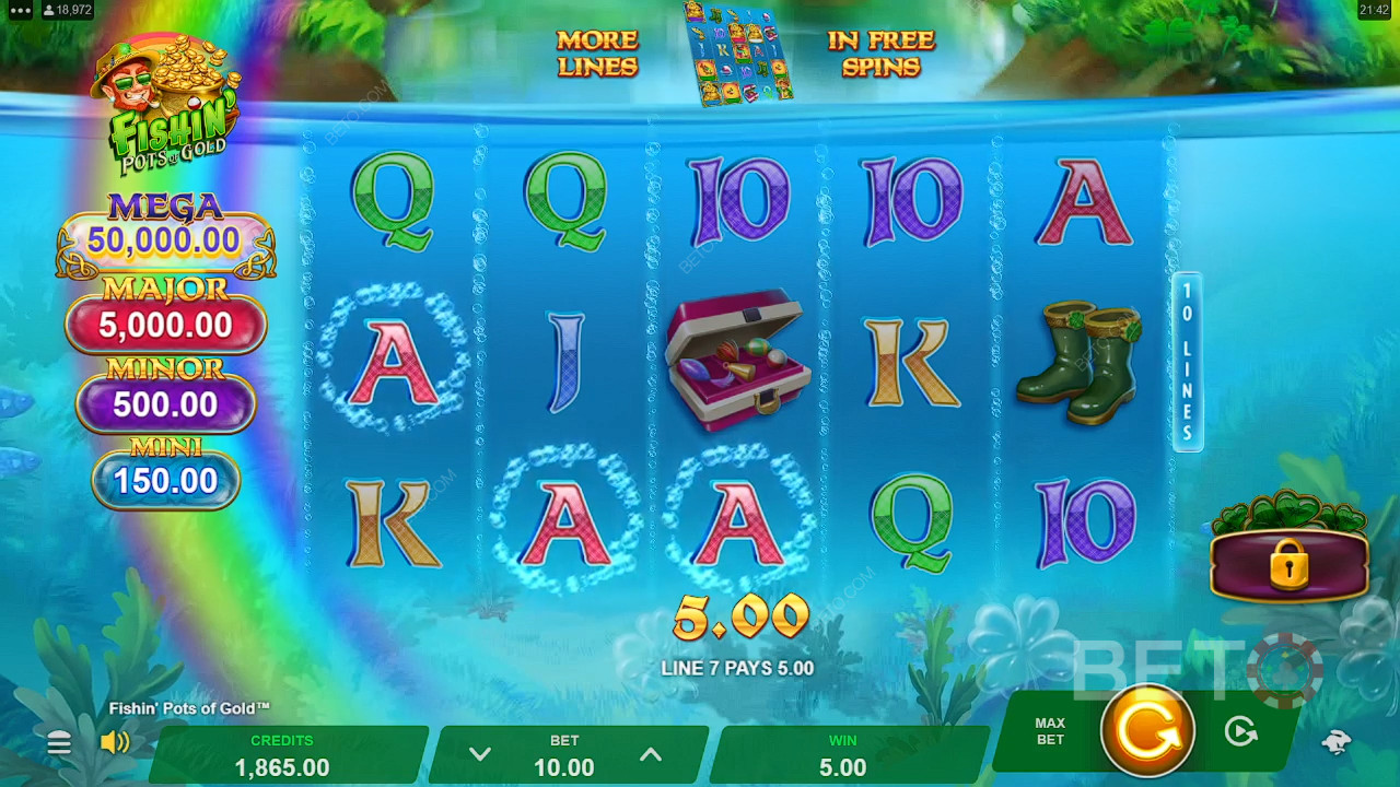 Vinn 5000 ganger innsatsen din i Fishin