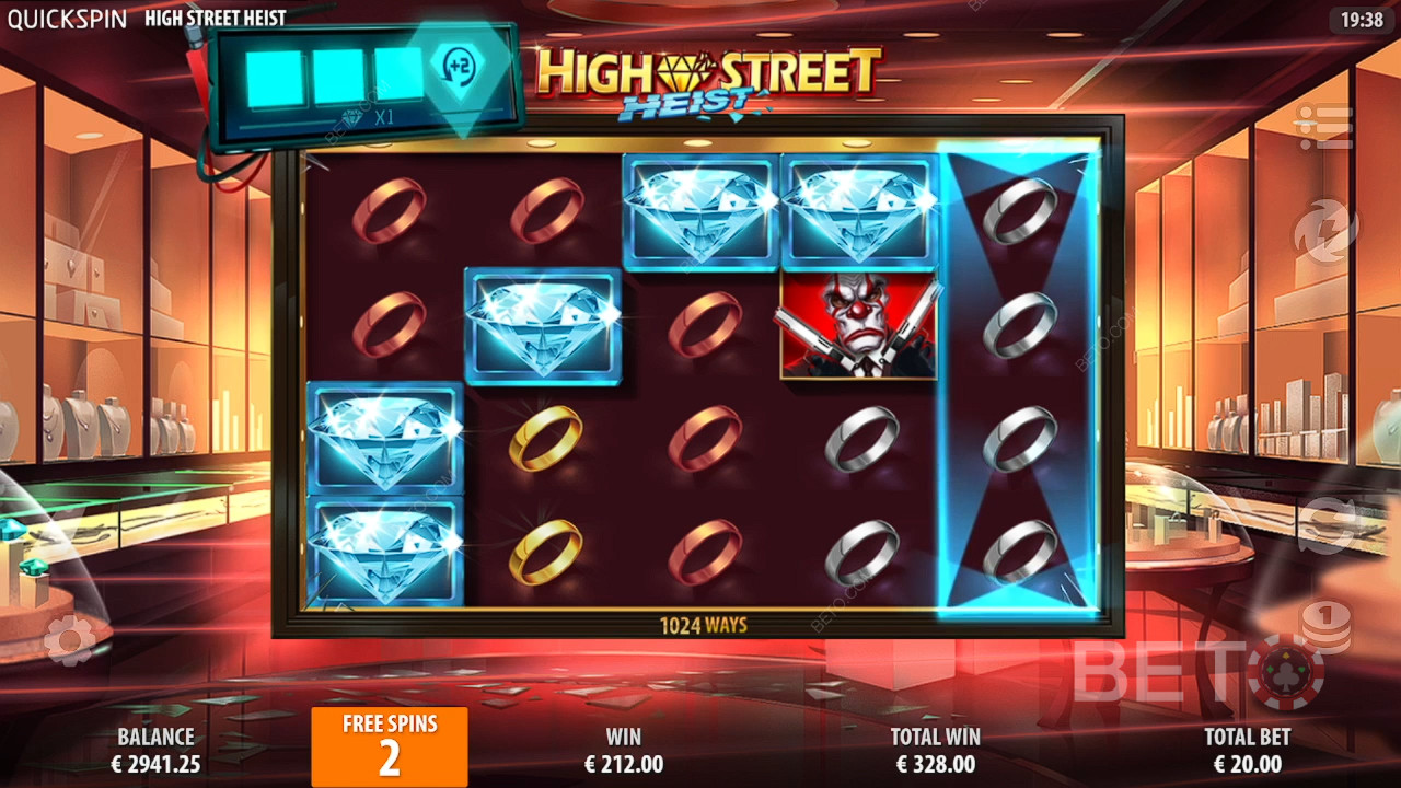 Highstreet Heist Anmeldelse av BETO Slots