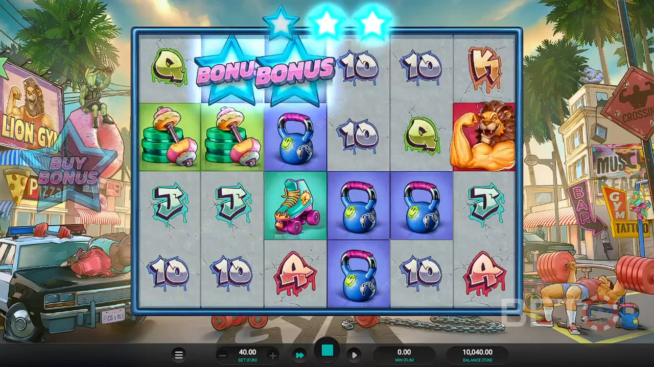 Samle 3 eller flere bonussymboler under kaskader for å utløse gratisspinn.