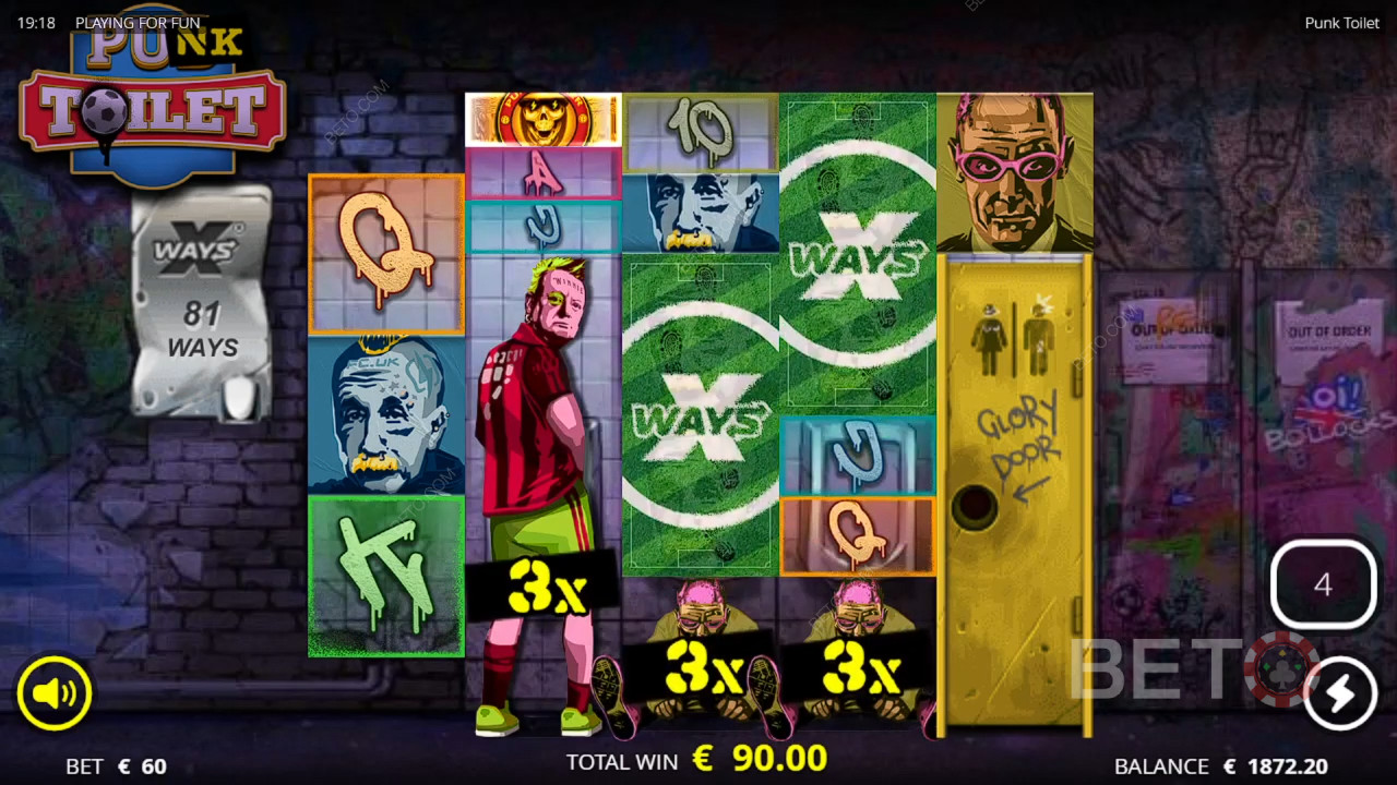 Punk Toilet Anmeldelse av BETO Slots