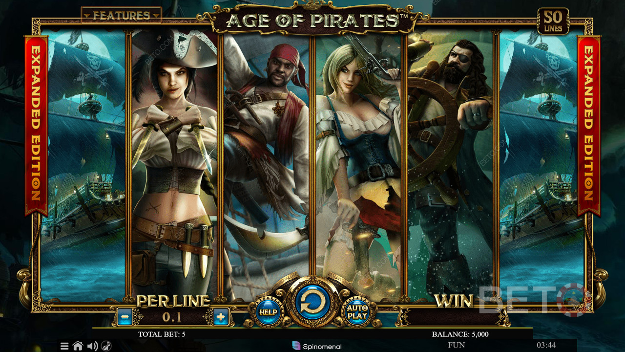 Age Of Pirates Expanded Edition Anmeldelse av BETO Slots