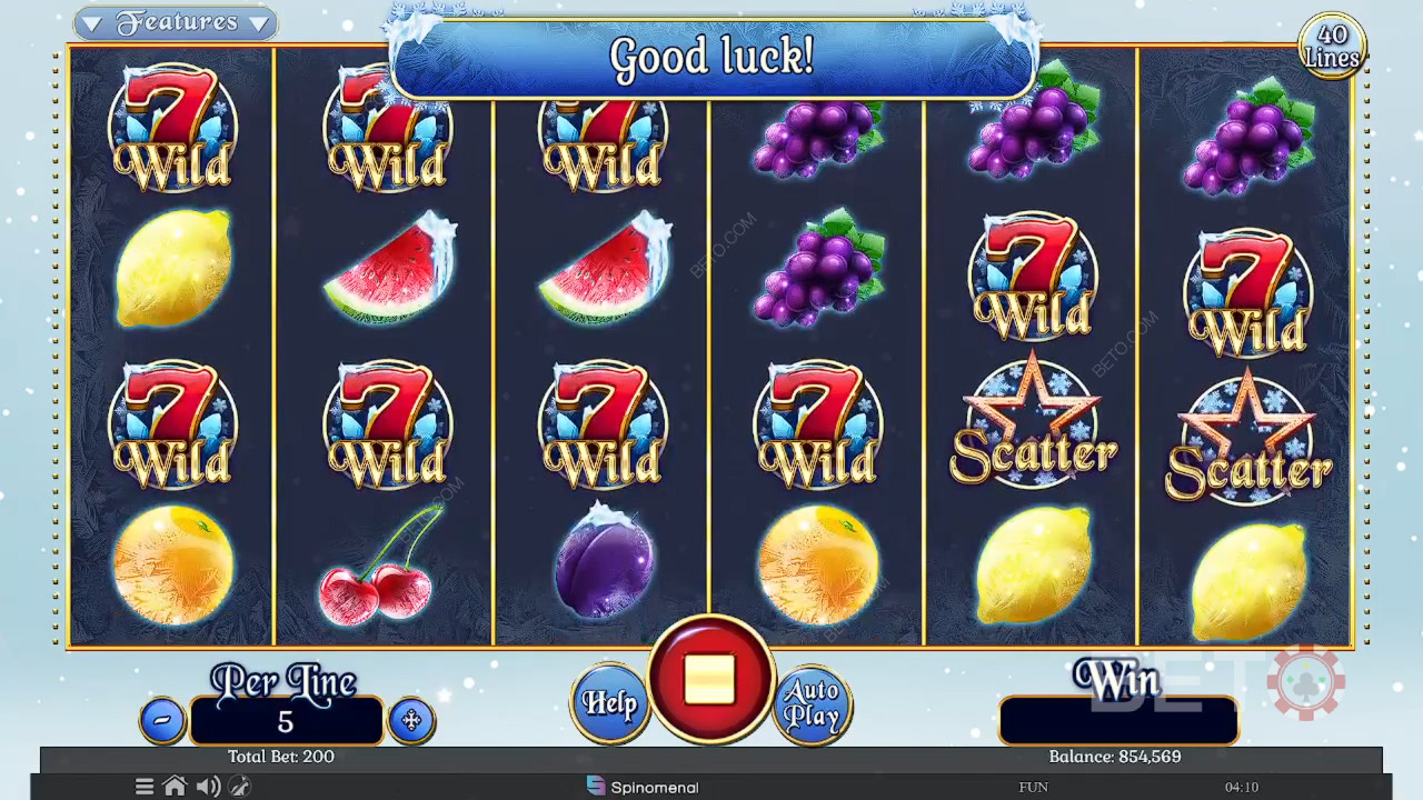 Fruits On Ice Collection 40 Lines Anmeldelse av BETO Slots