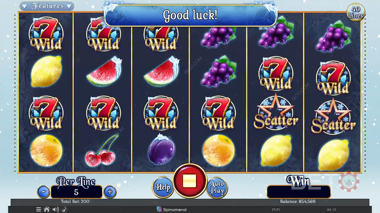 Fruits On Ice Collection 40 Lines Spill Gratis