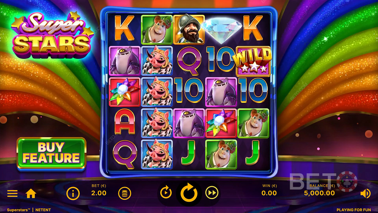Superstars Anmeldelse av BETO Slots