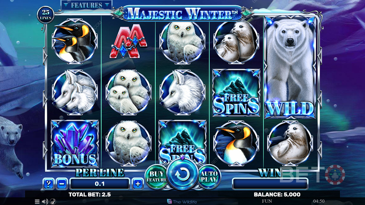 Majestic Winter Spill Gratis